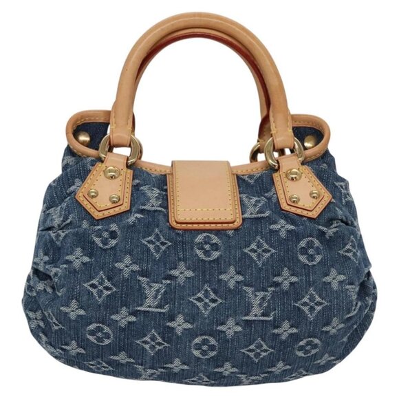 LOUIS VUITTON Monogram denim Preity Hand Bag Blue M95020 LV Auth BA268AV - Picture 2 of 16